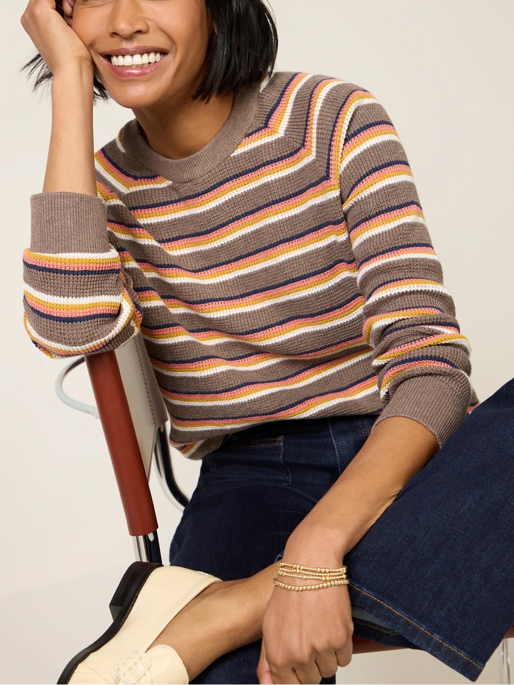 Faherty 2025 Cashmere Organic Cotton Throwback Sweater